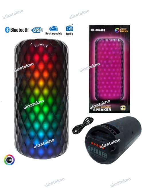 Platoon Alev Işıklı Açık Hava Bluetooth Hoparlör Subwoofer