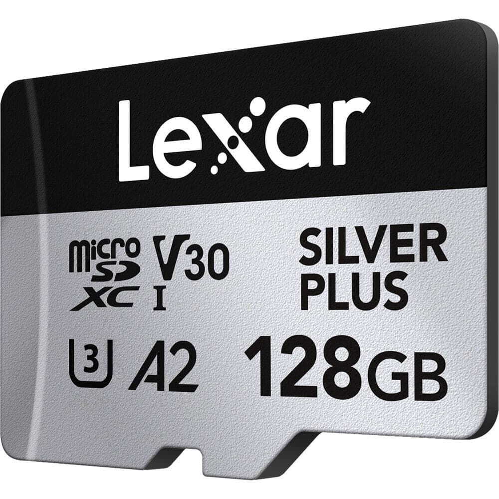 Lexar Professional 128GB SILVER PLUS UHS-I microSDXC Bellek Kartı SD Adaptörlü