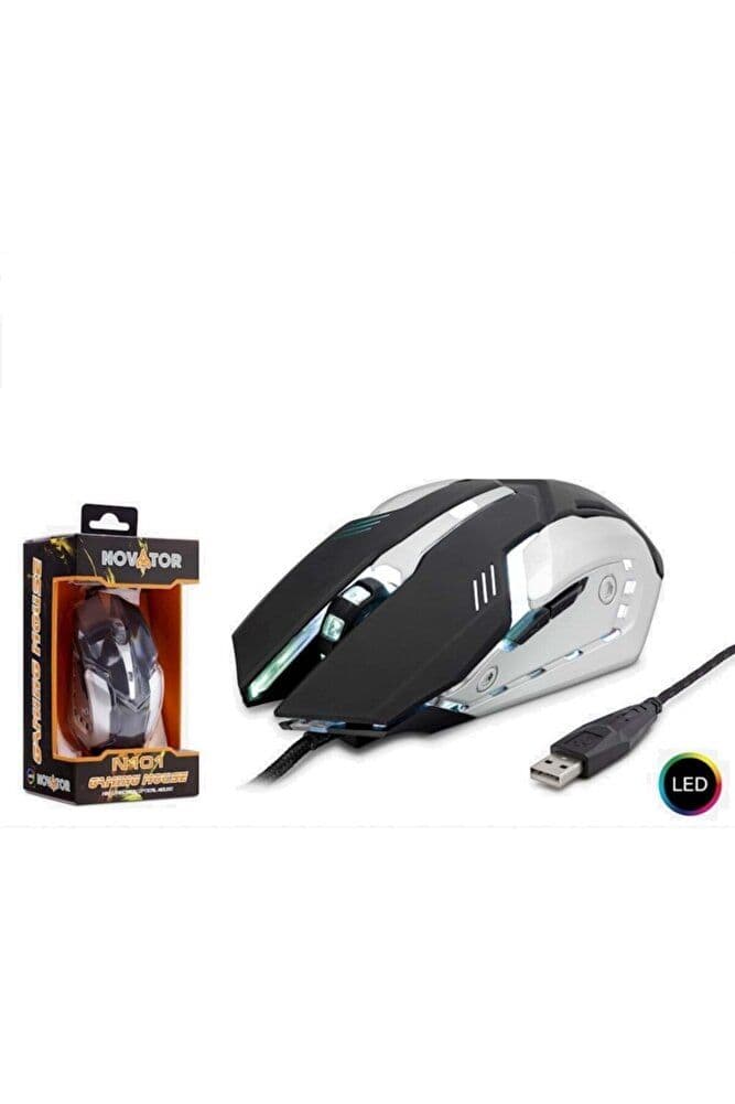 Hadron Novator N101/50 LED'li Oyuncu Mouse 800-3200 Ayarlanabilir DPI