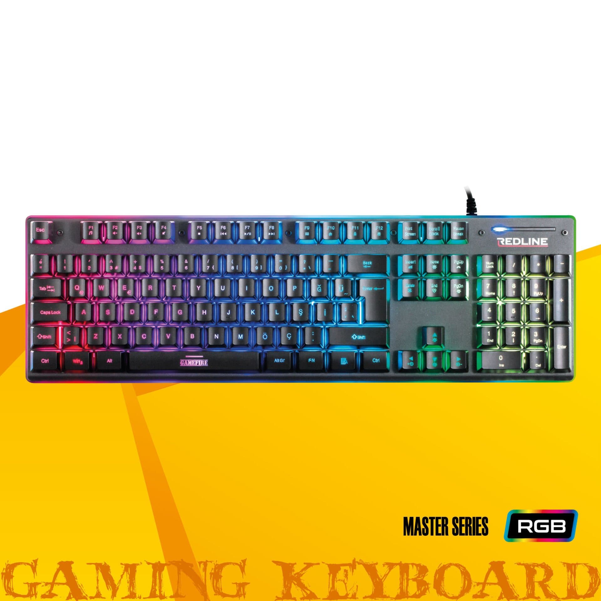Redline RGK-676 Membran Oyuncu Klavyesi (Master Serisi)