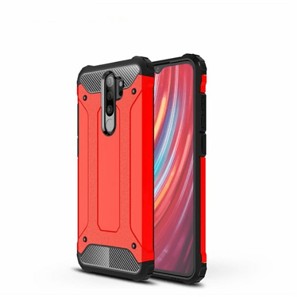 Xiaomi Redmi Note 8 Pro Kılıf Zore Crash Kırmızı Silikon Kapak