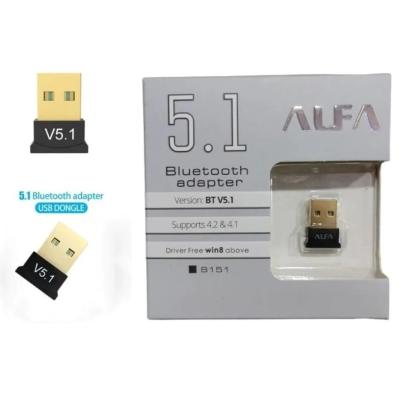 ALFA Bluetooth 5.1 Aktarım Adaptörü Dongle Receiver Alıcısı USB Tak Çalıştır