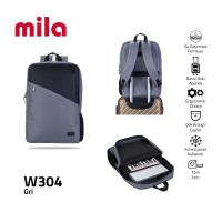 Classone Mila 17,3 -15,60 inch Uyumlu,5 Bölmeli, WtxPro Su geçirmez Kumaş ve Fermuar,Laptop Sırt Çantası-W304