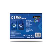 Classone X1 Blue RGB Gaming Hoparlör – Mavi