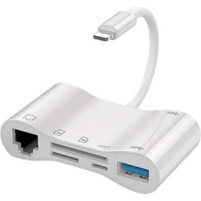 Concord BYL-1034 Lighting To Ethernet Lan RJ45 USB Otg
