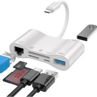 Concord BYL-1034 Lighting To Ethernet Lan RJ45 USB Otg