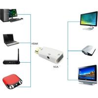 Concord C-844 HDMI To VGA Adaptör + Aux Kablo