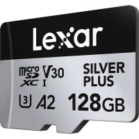 Lexar Professional 128GB SILVER PLUS UHS-I microSDXC Bellek Kartı SD Adaptörlü 