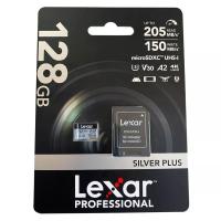 Lexar Professional 128GB SILVER PLUS UHS-I microSDXC Bellek Kartı SD Adaptörlü 