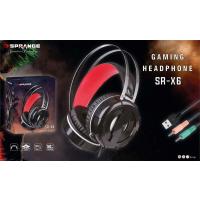 Sprange Sr-X6 Işıklı Oyuncu Mikrofonlu Kulaklık Siyah - Kırmızı