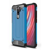 ZORE CRASH REDMI NOTE 8 PRO Çift Katmanlı Tam Koruma Crash Silikon Kılıf - Mavi
